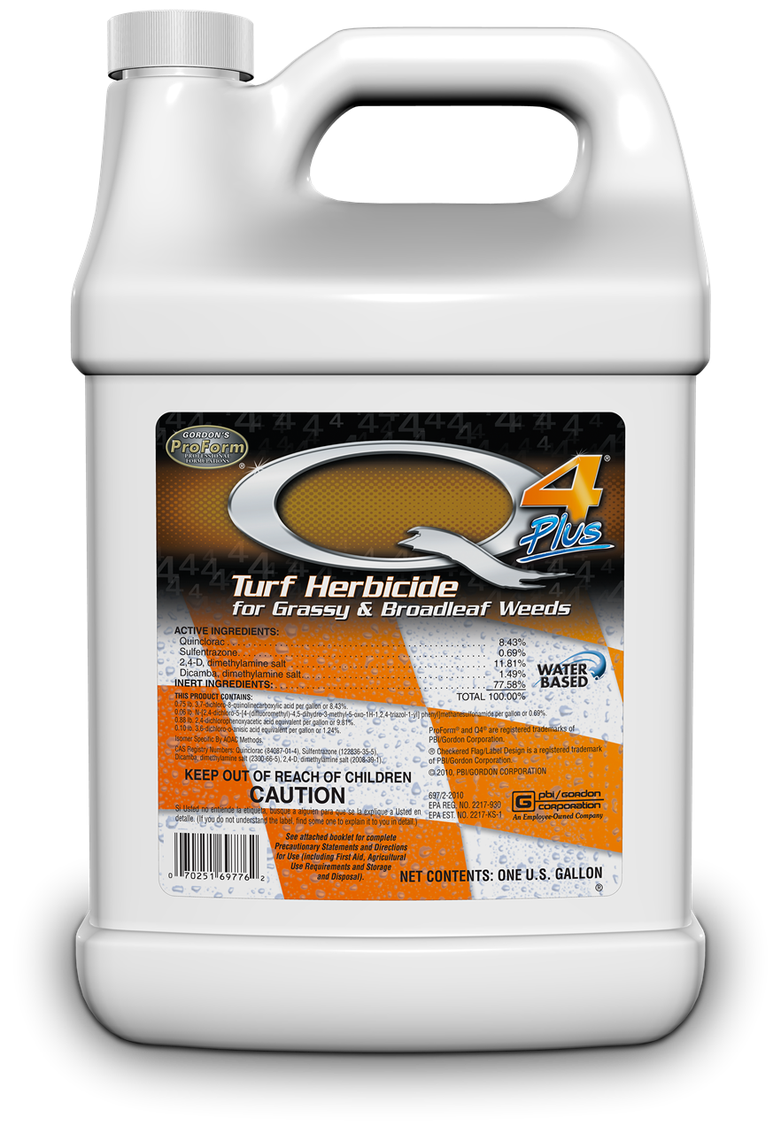 Q4 Plus Turf Herbicide, PBI Gordon Forestry Distributing North