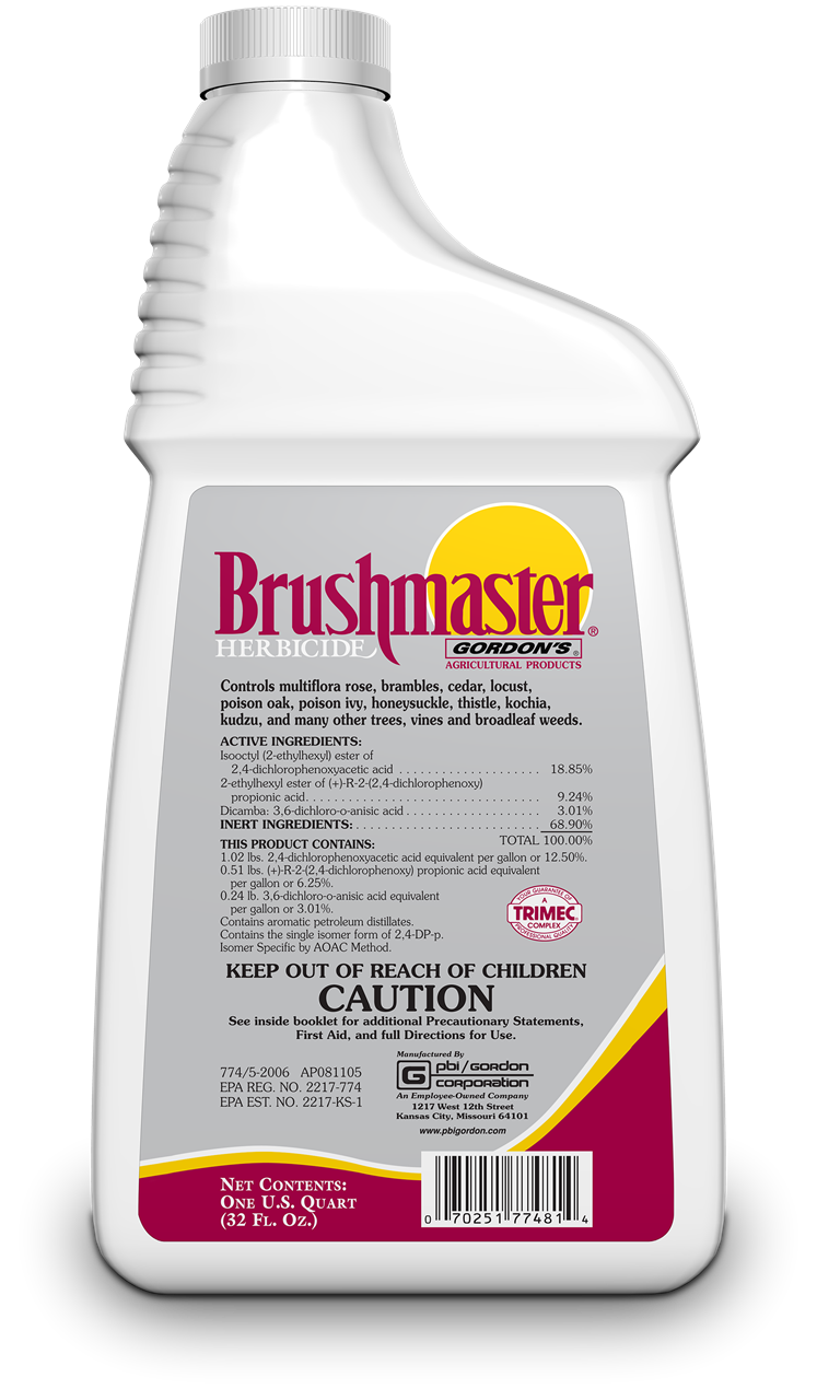 BrushMaster Herbicide, PBI Gordon Forestry Distributing North America